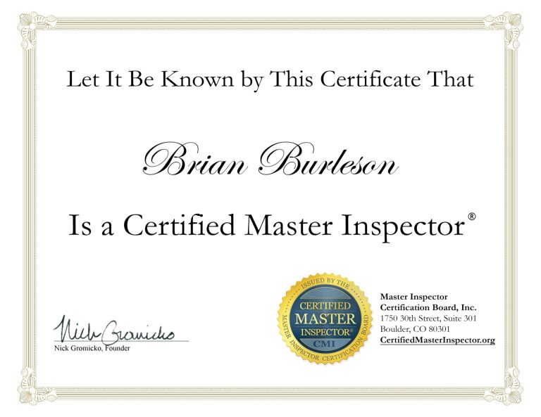 NM Certified Master Home Inspector